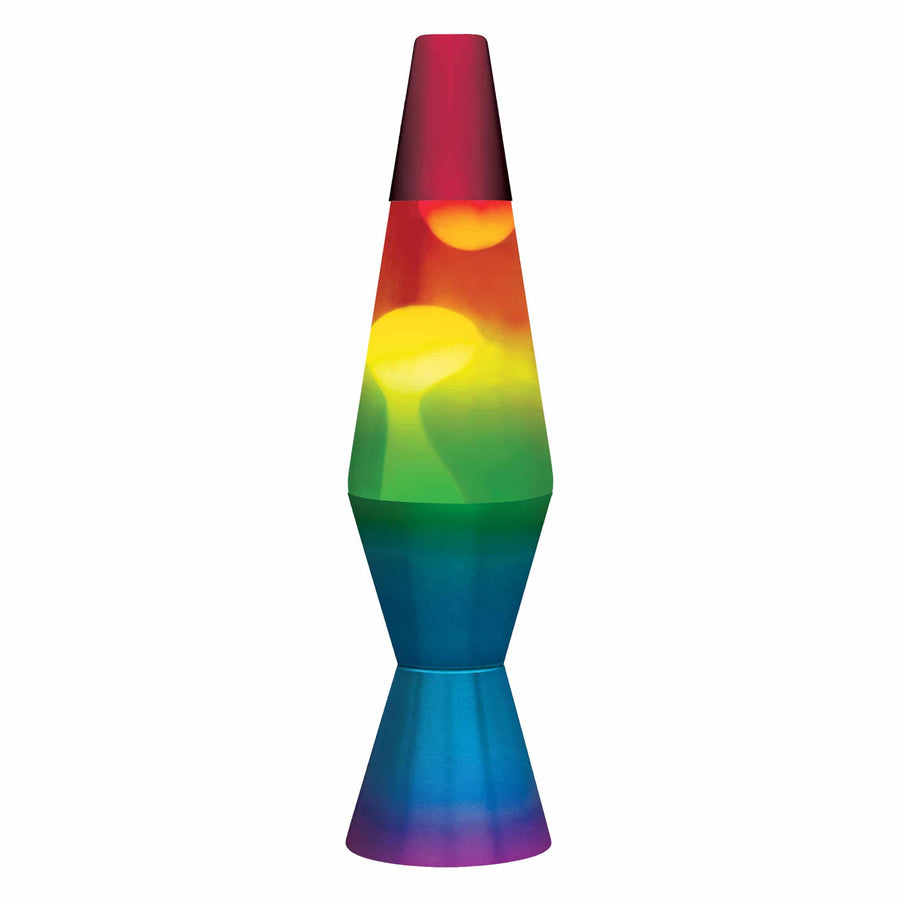 11.5″ LAVA LAMP RAINBOW – WHITE/TRICOLOR O7