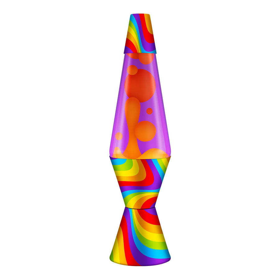 14.5″ LAVA LAMP FLOWING COLOR BANDS A0