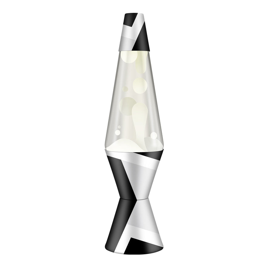 14.5″ LAVA LAMP POLYGONAL WHITE TONE F4