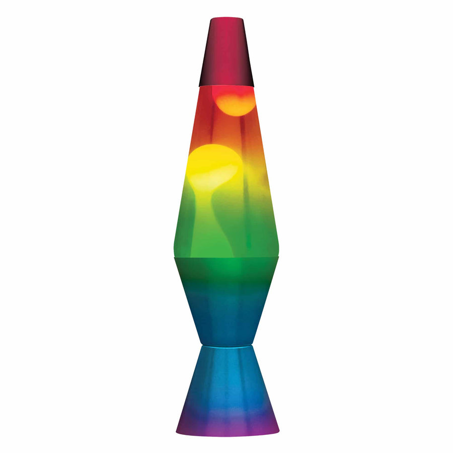 14.5” LAVA LAMP RAINBOW – WHITE/CLEAR/TRICOLOR R5