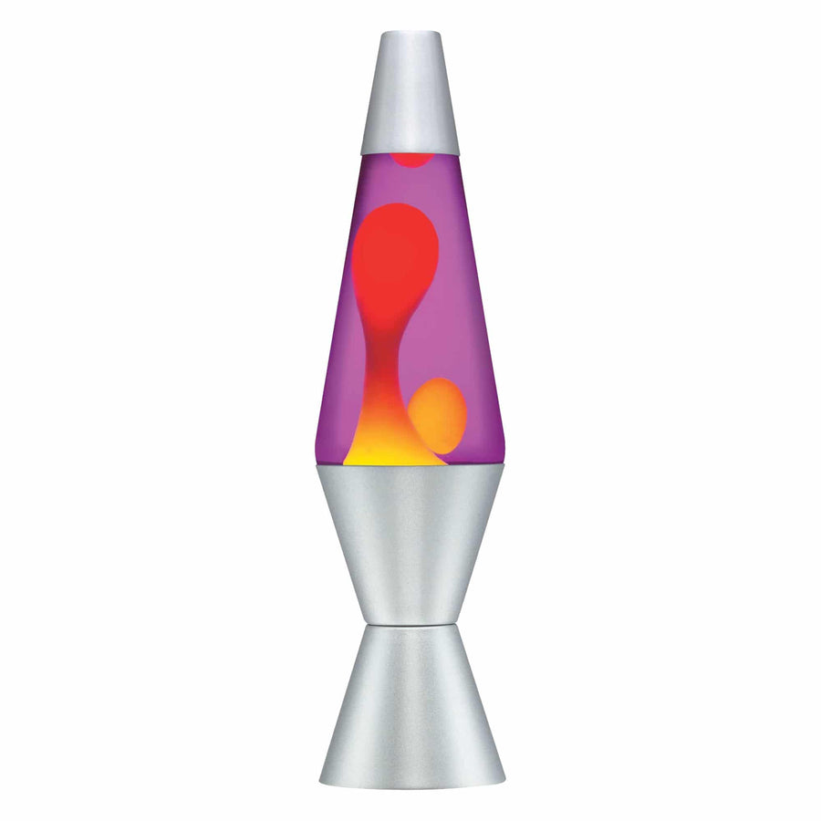 14.5” LAVA LAMP – YELLOW/PURPLE/SILVER J3