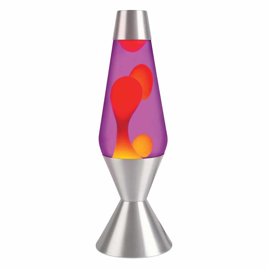 16.3″ LAVA LAMP – YELLOW/PURPLE/SILVER O1